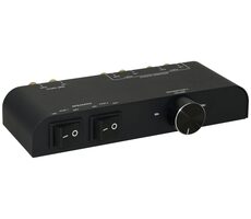 MicroConnect 4-cestný Switch reproduktorů s banánkovým konektorem černá