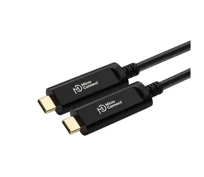 MicroConnect Premium Optic Fiber Video kabel USB C M-M 20m černá 