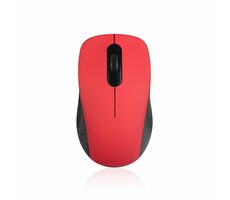 MODECOM MC-WM10S černo-červená / bezdrátová optická myš / 1600DPI / USB nano 2 / 3 tlačítka 