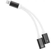 PremiumCord Adaptér Lightning na 3.5mm jack audio + Lightning charging