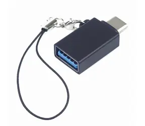 PremiumCord Adaptér USB-C samec - USB3.0 A samice / OTG / s očkem na zavěšení