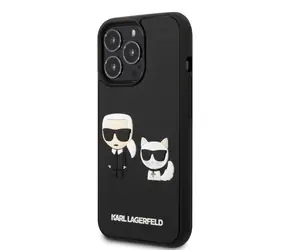 Karl Lagerfeld and Choupette 3D Kryt pro Apple iPhone 13 Pro černá