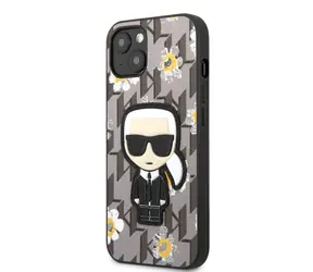 Karl Lagerfeld Ikonik Flower Kryt pro Apple iPhone 13 mini šedá