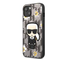 Karl Lagerfeld Ikonik Flower Kryt pro Apple iPhone 13 šedá