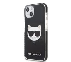 Karl Lagerfeld TPE Choupette Head Kryt pro Apple iPhone 13 černá