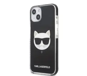 Karl Lagerfeld TPE Choupette Head Kryt pro Apple iPhone 13 mini černá