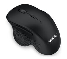 Niceboy Office M20 Silent+ černá / bezdrátová optická myš / 1600DPI / USB / 2.4GHz / 1x AA / 6 tlačítek