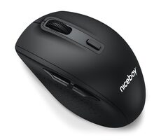 Niceboy OFFICE M30 BT černá / bezdrátová optická myš / 3200DPI / USB přijímač + Bluetooth / 2.4GHz / 1x AA / 6 tlačítek