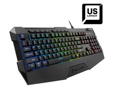 Sharkoon Skiller SGK4 černá / herní klávesnice / RGB / drátová / US Layout