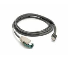 ZEBRA propojovací stíněný napájený kabel USB rev. B / 2.1m / přímý
