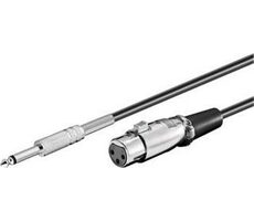 PremiumCord Kabel Jack 6.3mm-XLR samec-samice 6m