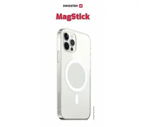 SWISSTEN CLEAR JELLY MagStick Pouzdro pro Apple iPhone 14 Plus transparentní