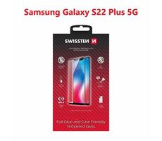 SWISSTEN FULL GLUE COLOR FRAME CASE FRIENDLY sklo pro SAMSUNG S906B GALAXY S22 PLUS 5G černá