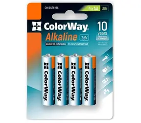 Colorway alkalická baterie AA 4ks / 1.5V / Blister         