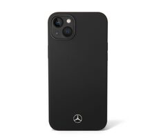 Mercedes Liquid Silicone Zadní Kryt pro Apple iPhone 14 Plus černá