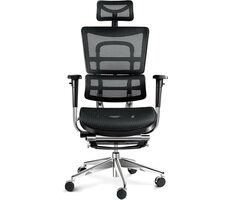 Diablo V-Master černá / kancelářská židle / nastavitelná / opěrka nohou / pojezdová kolečka / nosnost 150 kg