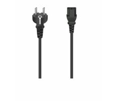 Hama 200737 síťový napájecí kabel pro PC černá / 1.5m / 3pólový konektor / 10A