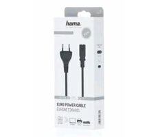 Hama 200733 kabel síťový napájecí euro vidlice černá / 2.5m