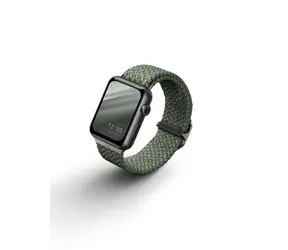 Uniq Aspen Braided řemínek pro Apple Watch 44 & 42mm - CYPRESS GREEN (zelená)
