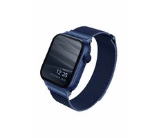 Uniq Dante Mesh Steel řemínek pro Apple Watch 40 & 38mm - MARINE (modrá)