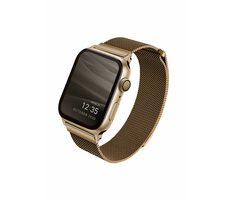 Uniq Dante Mesh Steel řemínek pro Apple Watch 44 & 42mm - CARAMEL GOLD (zlatá)