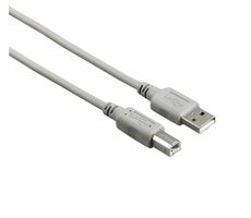 Hama 200901 propojovací kabel USB 2.0 A samec na USB-B samec 3m bílá / nebalený