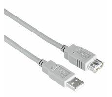 Hama 200905 prodlužovací USB 2.0 kabel 1.5 m šedá / nebalený 
