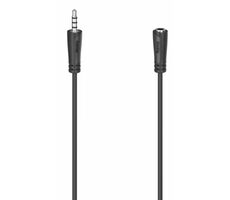 Hama 200734 prodlužovací audio kabel 3.5mm jack pro headsety 1.5m černá / 4pól 