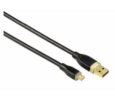 Hama 78490 USB 2.0 kabel microUSB na USB-A  0.75m černá