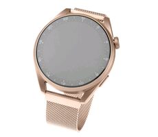 FIXED Mesh Strap Síťovaný nerezový řemínek s Quick Release a šířkou 18mm pro smartwatch růžovo-zlatá