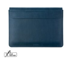 FIXED Oxford Kožené pouzdro pro Apple MacBook Air 13.6" (2022) M2 modrá