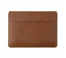 FIXED Oxford Kožené pouzdro pro Apple MacBook Air 13.6" (2022) M2 hnědá