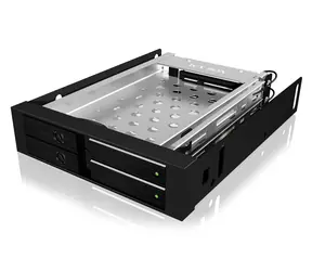 Icy Box IB-2227StS černá / Externí box pro 2x 2.5" HDD/SSD / SATA III / Hot-Swap 