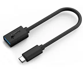 GENIUS ACC-C2AC redukce z USB-C M na USB-A F 21cm černá