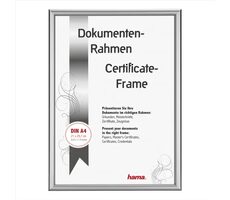 Hama DETROIT rámeček hliníkový 21x29.7 cm (formát A4) stříbrná / plastové sklo