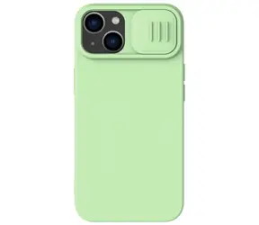 Nillkin CamShield Silky Magnetic Silikonový Kryt pro Apple iPhone 14 Plus zelená / doprodej