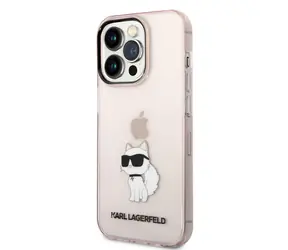Karl Lagerfeld IML Choupette NFT Zadní Kryt pro Apple iPhone 14 Pro Max růžová