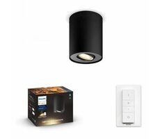 Philips Hue WA Pillar bodové LED svítidlo GU10 5W černá / 350lm / 2200-6500K / IP20 / ovladač