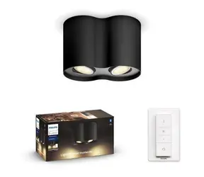 Philips Hue WA Runner bodové LED svítidlo GU10 2x5W černá / 350lm / 2200-6500K / IP20 / ovladač