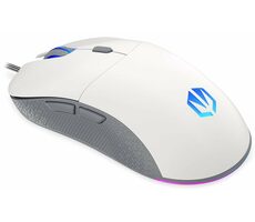 Endorfy GEM bílá / optická / drátová / herní / 8000 dpi / PMW3325 / 6 tlačítek / RGB / Kailh GM4.0 / USB / 1.8m