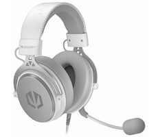 Endorfy VIRO Onyx White / herní sluchátka s mikrofonem / odjímatelný mikrofon / 3.5mm Jack / 53mm měniče / 1.2m