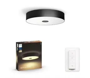 Philips Hue WA Fair stropní LED svítidlo 1x25W černá / 2900lm / 2200-6500K / IP20 / ovladač