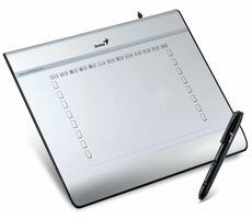 Genius EasyPen i608 / tablet / rozměr plochy 6x8" / rozlišení 2540 LPI / USB / 29 kláves