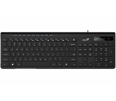 Genius Slimstar 230 II černá / Klávesnice / USB / CZ+SK layout / 1.5 m