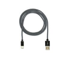 CUBE1 Datový kabel USB-A - USB-C 1m nylon černá / USB-A (M) / USB-C (M)