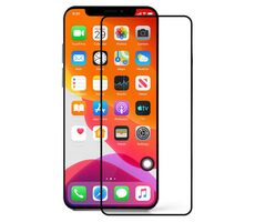 CUBE1 Full-Cover Ochranné tvrzené sklo 2.5D pro Apple iPhone 12/12 Pro černá / přes celý displej / 0.33 mm / tvrdost 9H 