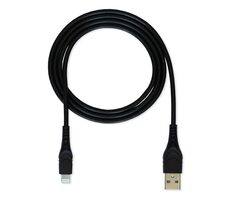 CUBE1 Datový kabel USB-C - Lightning 1.2m černá / USB-C (M) / Lightning (M) / PD 18W / Nylon