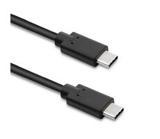 Qoltec 52351 USB-C - USB-C kabel 2m černá / Datový kabel / USB-C 3.1 