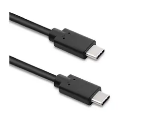 Qoltec 52351 USB-C - USB-C kabel 2m černá / Datový kabel / USB-C 3.1 