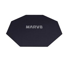 Marvo GM02 černá / podložka pod křeslo / textilní / protiskluzová / 1100 x 1100 x 2 mm